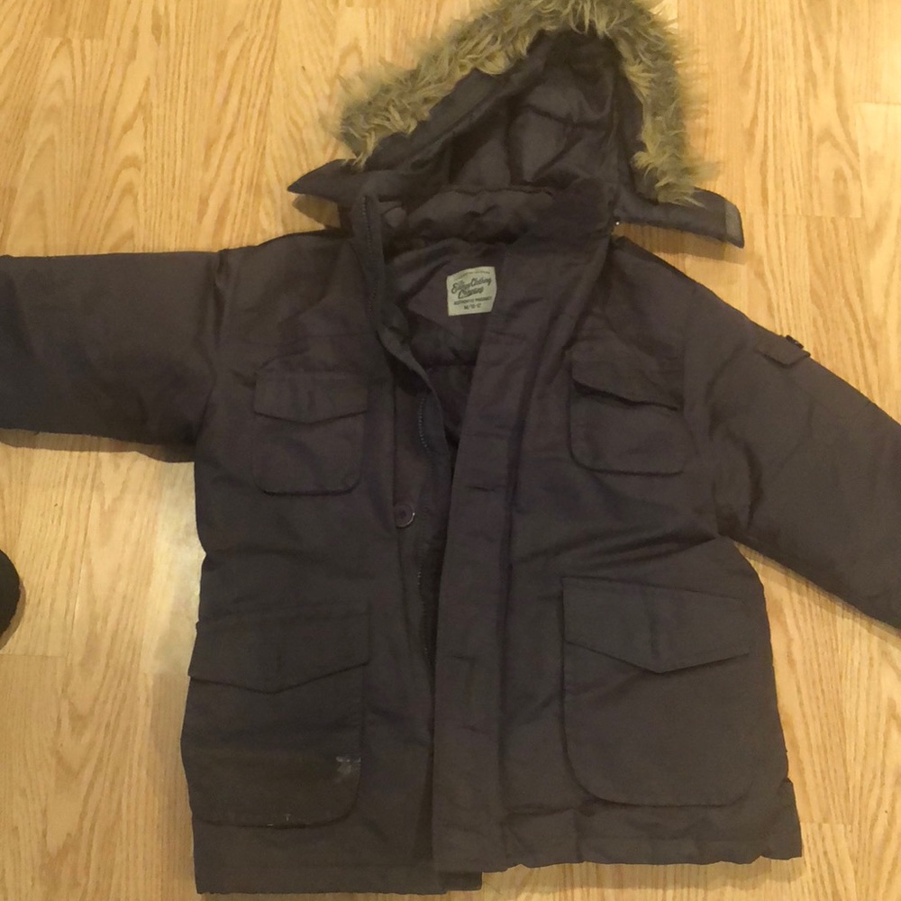 Boys winter coat size medium 10/12